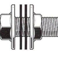 Poly Propylene all Threads 2 Gasket and nut 50mm-15mm