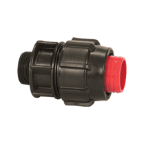 Rural Poly Fittings Male Iron End Connectors 2"- 3/4'' Rural or Greenline Pipe Plasson - Image 2