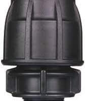 Rural Male Iron Connector Hansen  2"-3/4" Greenline Rural Poly.